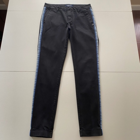 NICKJEAN Amsterdam Mid Rise Casual Stretch Pants Charcoal Wash USA 30 (UK 8) - Picture 2 of 16